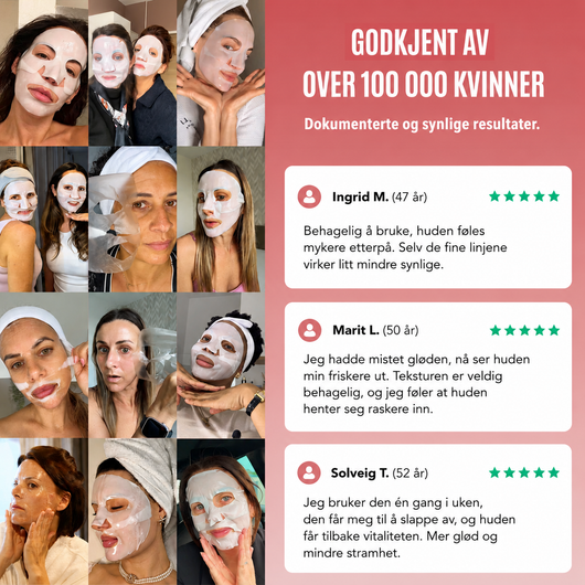 Bio-kollagen ansiktsmaske